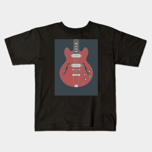 Iconic 390 Hollow Body Guitar Kids T-Shirt